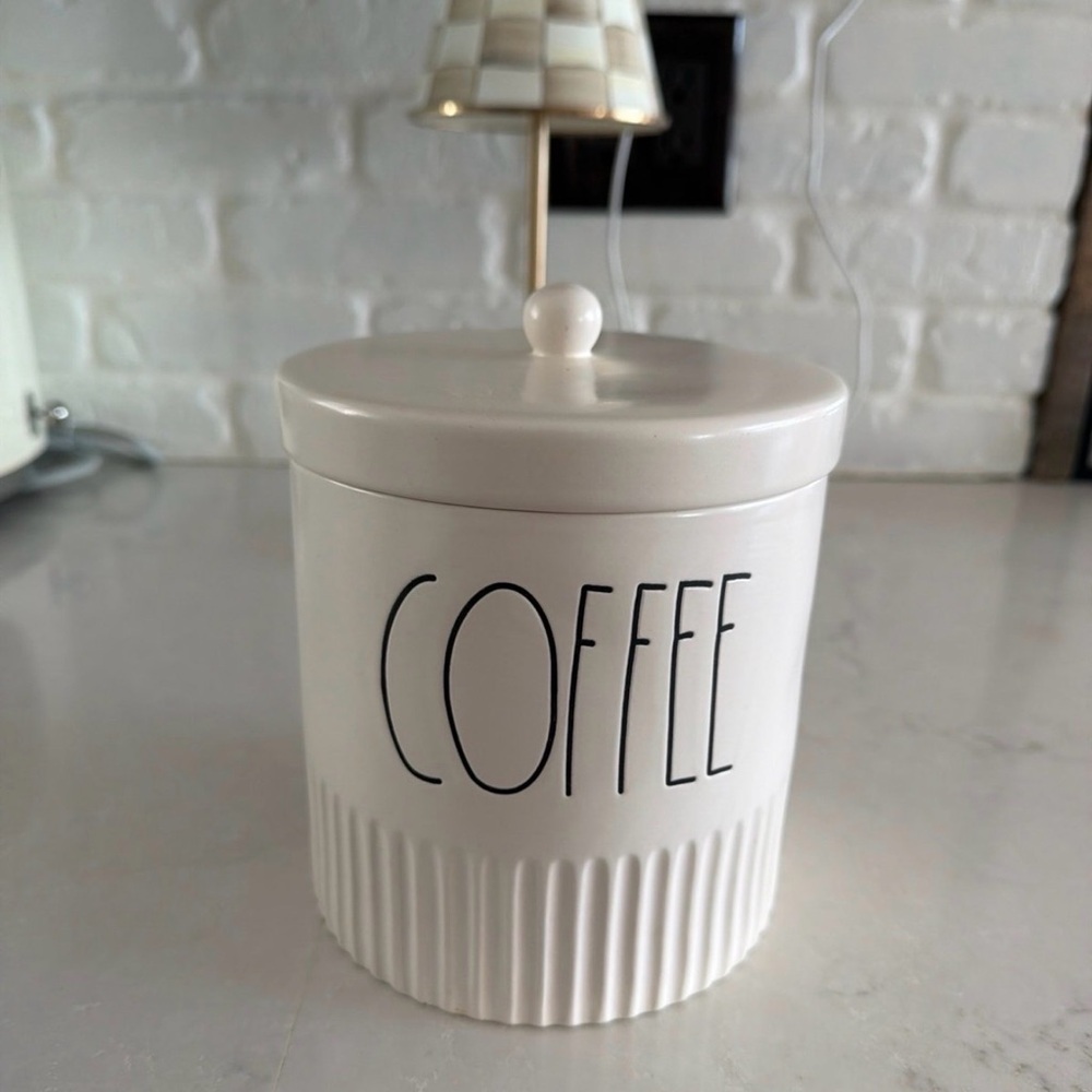 Rae Dunn Cream Coffee Canister
